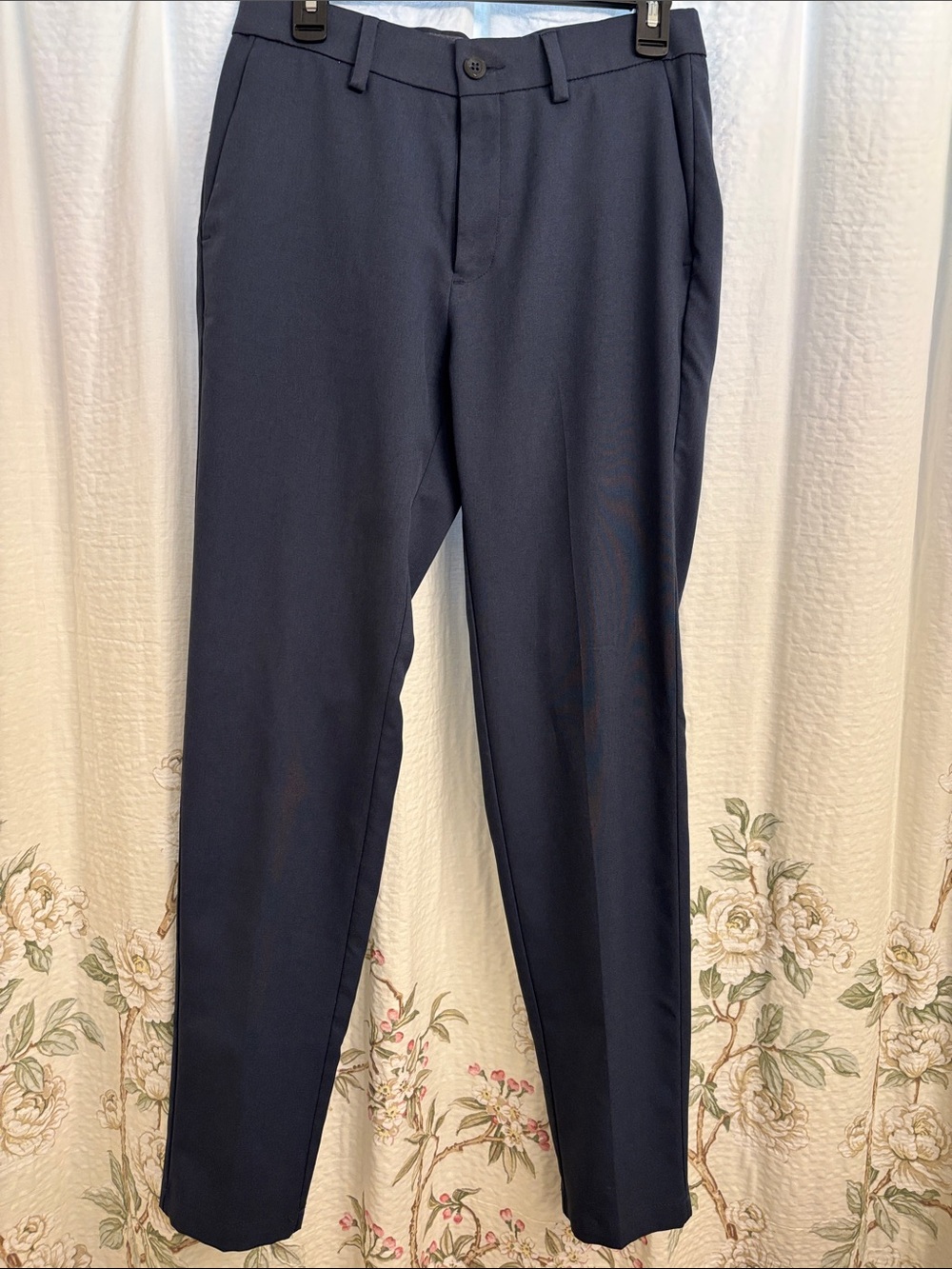 Haggar Navy Straight Dress Pants